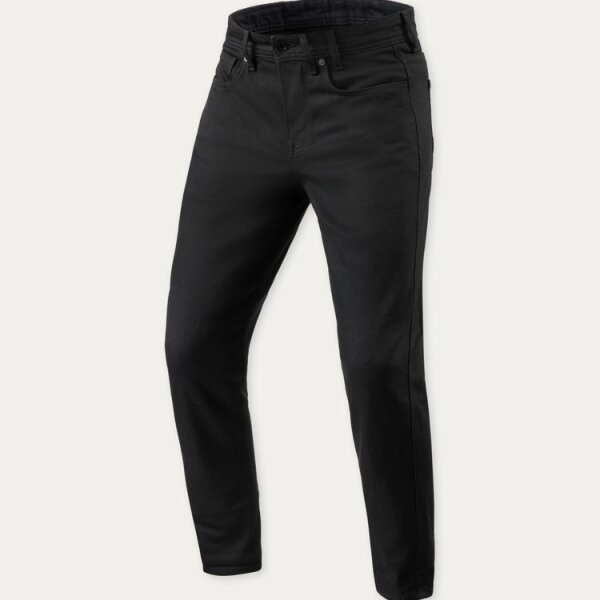 REVIT! Herren Jeans Keegan Tapered Schwarz L34
