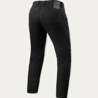 REVIT! Herren Jeans Keegan Tapered Schwarz L34