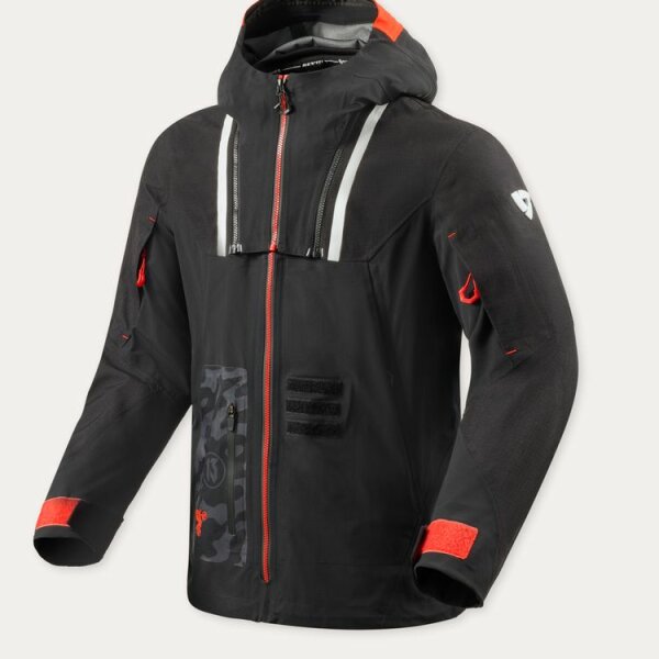 REVIT! Herren Jacke Vision H2O Schwarz-Rot