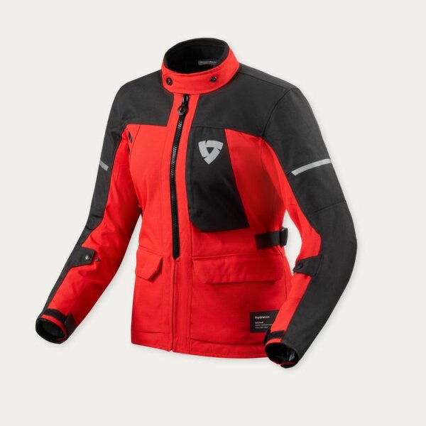 REVIT! Damen Jacke Convergent H2O Ladies Rot-Schwarz