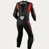 REVIT! Herren Einteilige Lederkombi Argon 3 Schwarz-Neon Rot standard