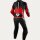 REVIT! Einteilige Lederkombi Herren Hyperspeed 3 Schwarz-Neon Rot standard
