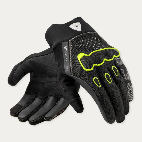 REVIT! Handschuhe Herren Hyperspeed 3 Schwarz-Neon Gelb