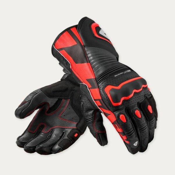 REVIT! Handschuhe Herren Argon 3 Schwarz-Neon Rot