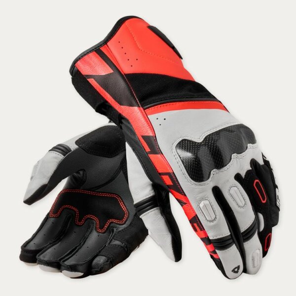 REVIT! Handschuhe Herren RSR 5 Weiß-Neon Rot