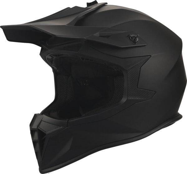 gms Motocrosshelm Fortis schwarz-matt