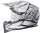 gms Motocrosshelm Fortis Graffi matt schwarz-weiss