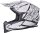 gms Motocrosshelm Fortis Graffi matt schwarz-weiss