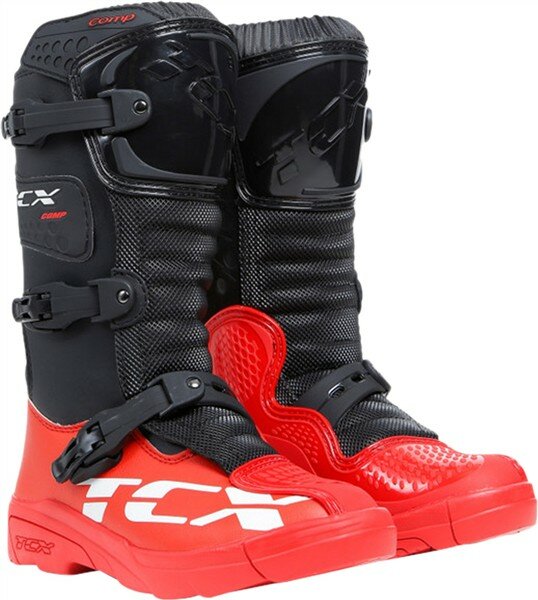 TCX Stiefel COMP-KID  schwarz-rot