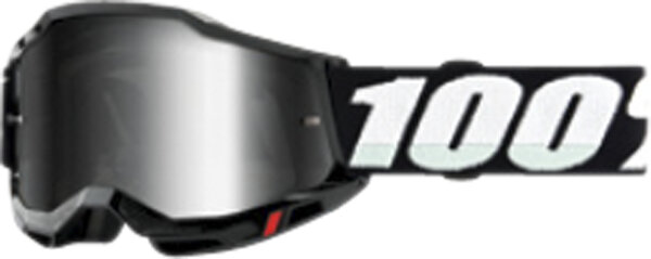 100% Goggle Accuri 2 Junior Black - Mirror Silver Lens schwarz