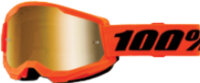 100% Strata 2 Junior Goggle Neon Orange - Mirror True...