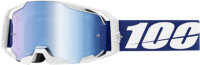100% Goggle ARmatic Blue - Mirror Blue Lens weiss-blau