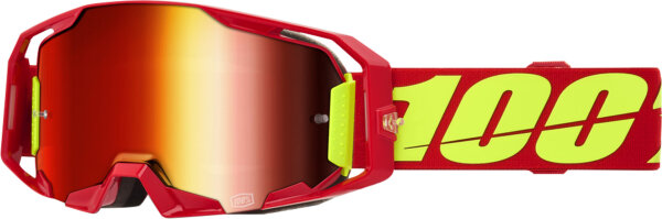 100% Goggle ARmatic Red - Mirror Red Lens rot