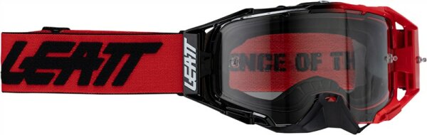 Leatt Goggle Velocity 6.5 Photochromic Red Light Grey Adaptive 28- rot-grau