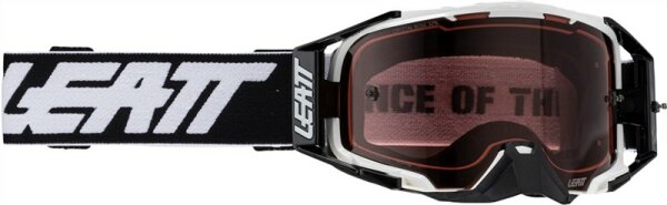 Leatt Goggle Velocity 6.5 Cryztal White Rose 32 VLT schwarz-weiss