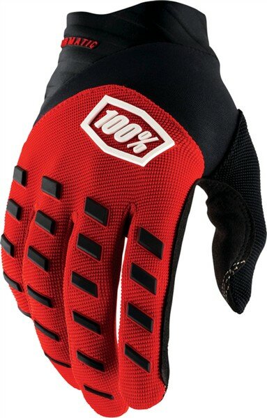 100% Airmatic Handschuhe rot/schwarz
