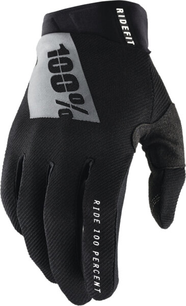 100% Ridefit Gloves - Black