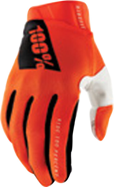 100% Ridefit Gloves - Fluo Orange