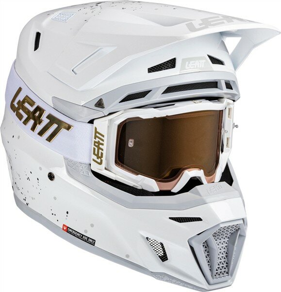 Leatt Helmet Kit Moto 8.5 V25 weiss-gold