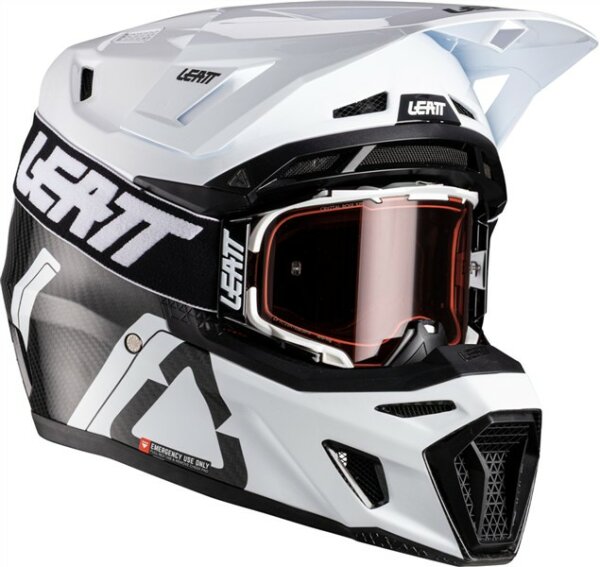 Leatt Helmet Kit Moto 9.5 V26 carbon-weiss