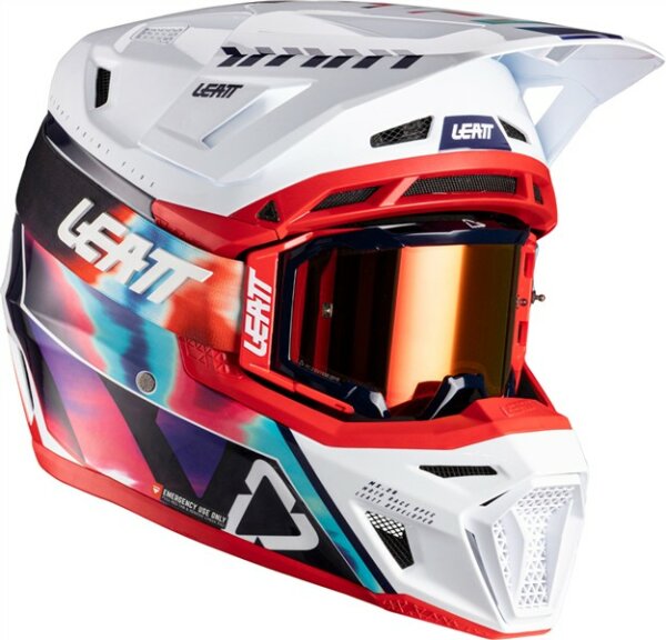 Leatt Helmet Kit Moto 8.5 V26 royal weiss-rot-blau