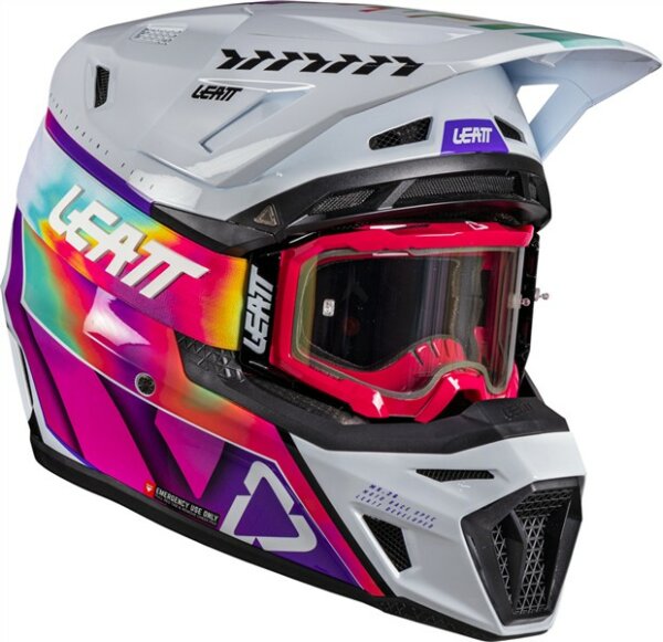Leatt Helmet Kit Moto 8.5 V26 pinata teal weiss-pink-türkis