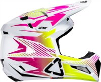 Leatt Helmet Kit Moto 3.5 V26 weiss-pink-gelb