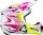 Leatt Helmet Kit Moto 3.5 V26 weiss-pink-gelb