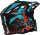 iXS Motocrosshelm iXS363 2.0 matt schwarz-petrol-rot