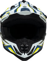 iXS Motocrosshelm iXS363 2.0 matt weiss-blau-gelb fluo