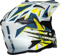 iXS Motocrosshelm iXS363 2.0 matt weiss-blau-gelb fluo