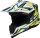 iXS Motocrosshelm iXS363 2.0 matt weiss-blau-gelb fluo