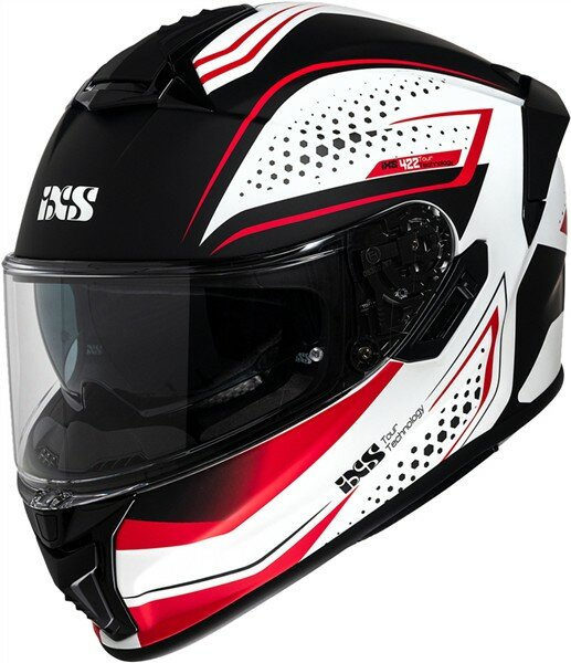 iXS Integralhelm iXS422 FG 2.2 matt weiss-rot