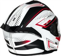 iXS Integralhelm iXS422 FG 2.2 matt weiss-rot