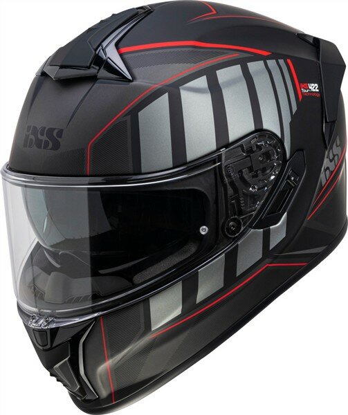 iXS Integralhelm iXS422 FG 2.1 matt schwarz-rot