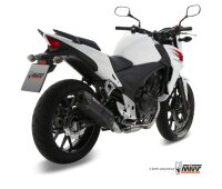 MIVV Suono Edelstahl schwarz Honda CB 500 F-X 13-15 - CBR 500 R 13-15