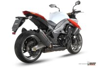 MIVV Suono Edelstahl schwarz Kawasaki Z 1000 10-13