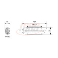 MIVV Suono Edelstahl schwarz Kawasaki Ninja 300 R 13-16 - Z 300 15-16