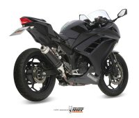 MIVV GP Edelstahl schwarz Kawasaki Ninja 300 R 13-16 - Z...