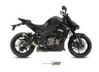 MIVV GP Edelstahl schwarz Kawasaki Z 1000 14-20