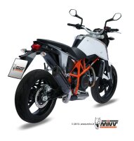 MIVV Suono Edelstahl schwarz KTM 690 Duke 12-16