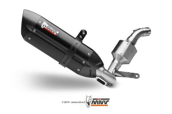 MIVV Suono Edelstahl schwarz KTM 390 Duke 13-16