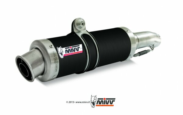MIVV GP Edelstahl schwarz Suzuki GSX-S 1000-F 15-20