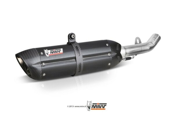 MIVV Suono Edelstahl schwarz Yamaha FZ6 - FZ6 Fazer 04-10