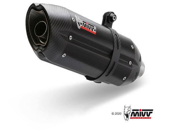 MIVV Suono Edelstahl schwarz Yamaha FZ8 - Fazer 8 10-16