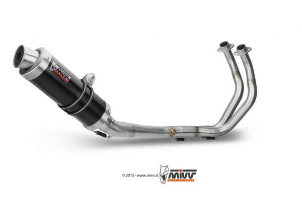 MIVV GP Edelstahl schwarz Hochgelegt YAMAHA MT-07-FZ-07 14-22