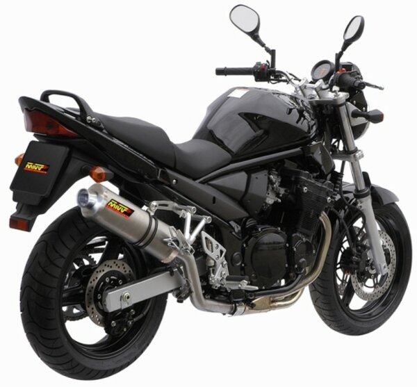 MIVV Oval Edelstahl Hochgelegt Suzuki GSF 650 Bandit 05-06