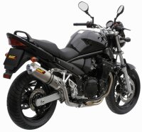 MIVV Oval Edelstahl Hochgelegt Suzuki GSF 650 Bandit 05-06