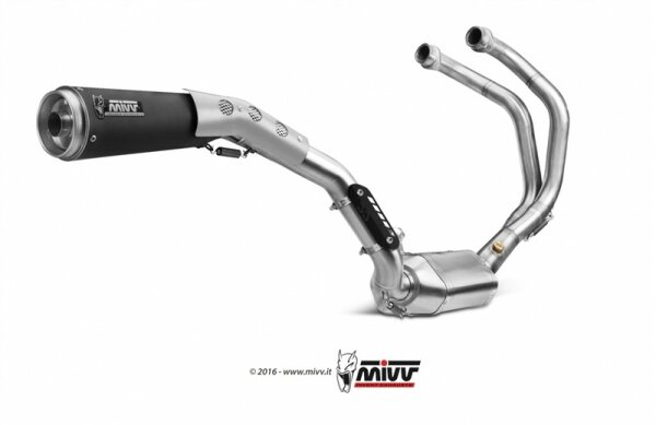 MIVV Ghibli Black inkl. Krümmer Yamaha XSR 700 16-20