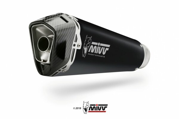 MIVV DELTA RACE Edelstahl schwarz HONDA X-ADV 750 17-26